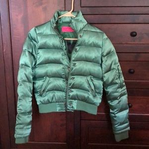 Juicy Couture Jackets & Coats - Vintage Juicy Couture Green Bomber Juicy Couture Jackets & Coats - Vintage Juicy Couture Green Bomber
